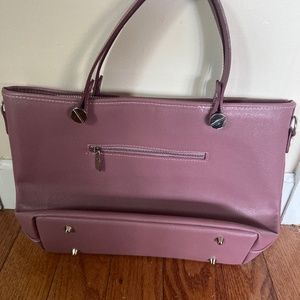 Borse In Pelle Mauve Handbag Genuine Leather